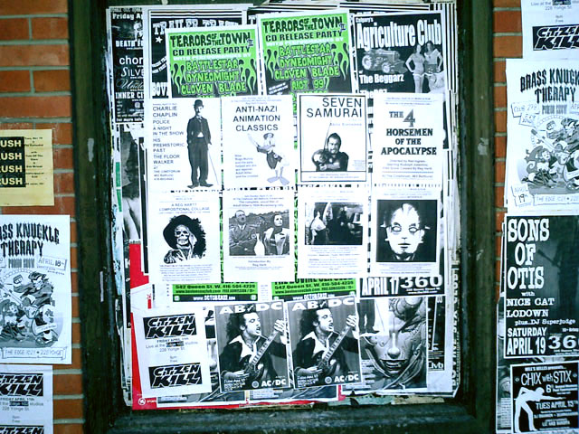 Postered Wall